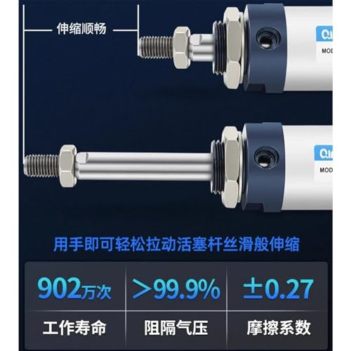 Cilindro de aire de doble acción con carrera de 100mm y diámetro de 16mm para un control preciso 6