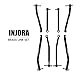 INJORA Black Coating Brass High Clearance Chassis Links for 1/30 Axial SCX30