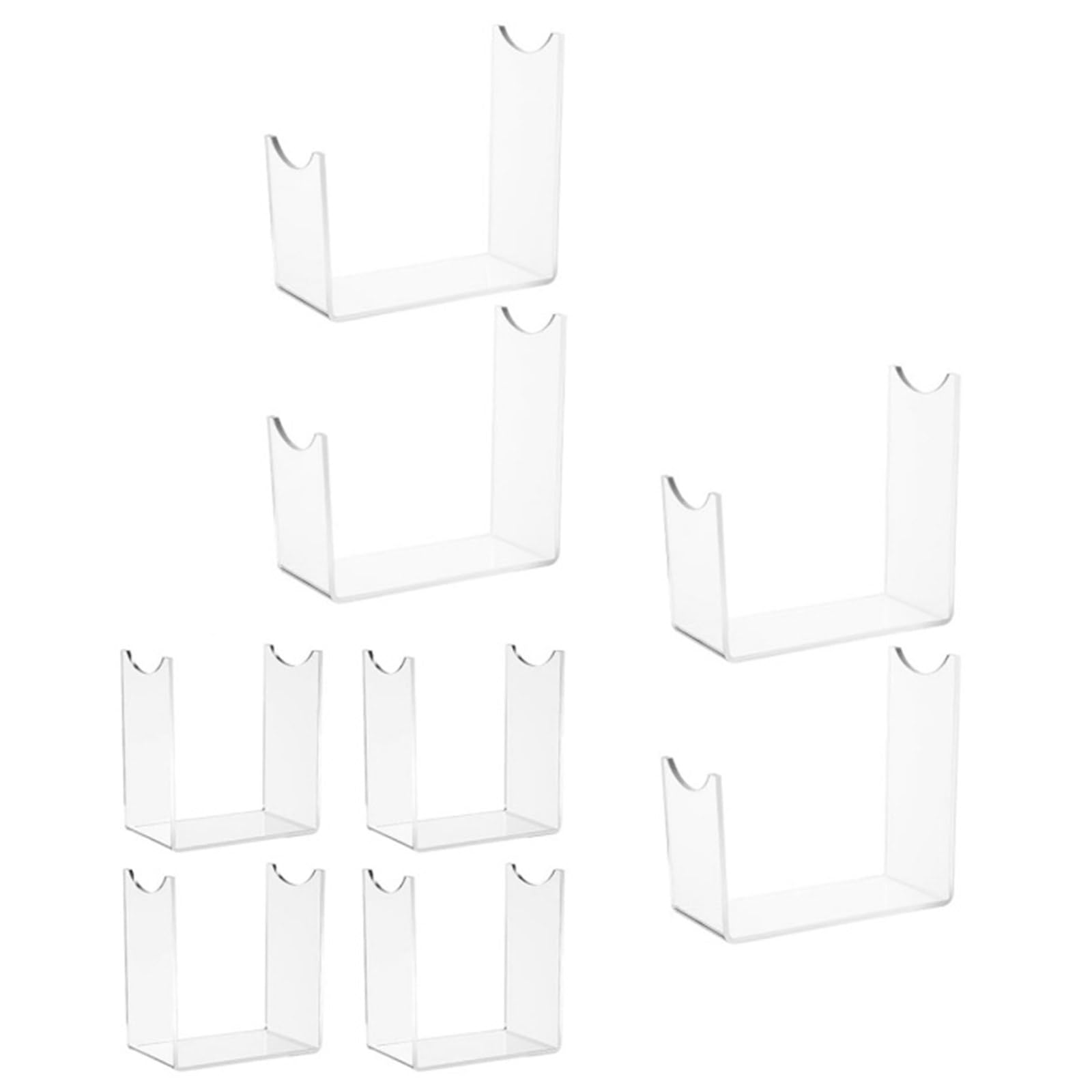 Hsioluted Of 4/8 Contemporary Acrylic Deer Horn Racks Elegant Living Room Storage Deer Stand Brackets