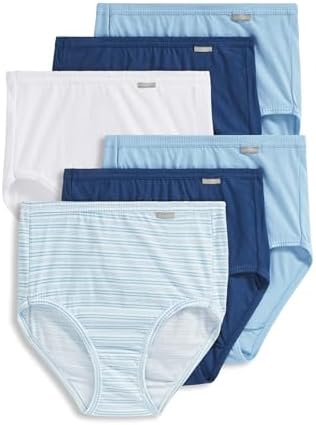 Jockey Women's Underwear 100% Cotton Elance Brief - 6 Pack