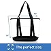 [Pack Of 2] Clear Tote Bags for Work, Beach, Stadium, Security Approved With Zipper Closure
