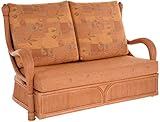 Flechtsofa in eleganter Form auch ideal in Lounge und Wintergarten