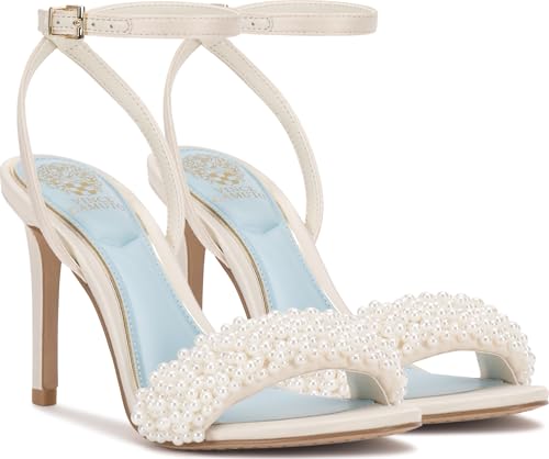 Image of Vince Camuto Arleem Beaded Band Ankle Strap High Heel Sandals