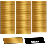 Jinse - 100 etiquetas de nombre con alfileres de 1 x 3 pulgadas en blanco