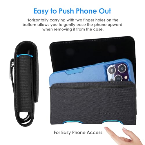 BECPLT for Galaxy S25 Ultra 5G Holster Case,Galaxy S24 Ultra S23 Ultra 5G S22+ 5G S21 Ultra 5G Nylon Holster Belt Case with Clip/Loops Belt Pouch Holder for Galaxy Note 20 Ultra S20+ S20 Ultra 5G