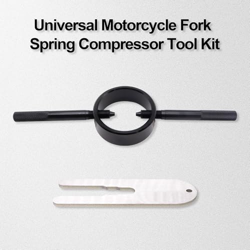 Image of HiSport Motorcycle Fork Spring Compressor Tool Kit Compatible with Most Upside Down Streetbike & Motorcycle Forks
