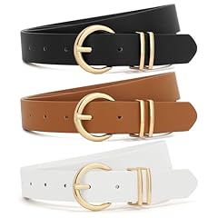 Round Buckle Black+brown+white