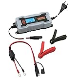 Controllato da un microprocessore esegue automaticamente la diagnosi, la rigenerazione, la carica ed il mantenimento della batteria nei periodi invernali