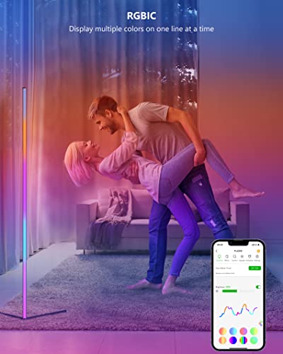 Vocolinc Smart Led Floor Lamp, Modern Floor Lamp With Voice Control, 16 Million Colors, Multiple Colors Temperature, Corner Lamp With Music Modes,Work With Apple Home Homekit Alexa Google #TOP5