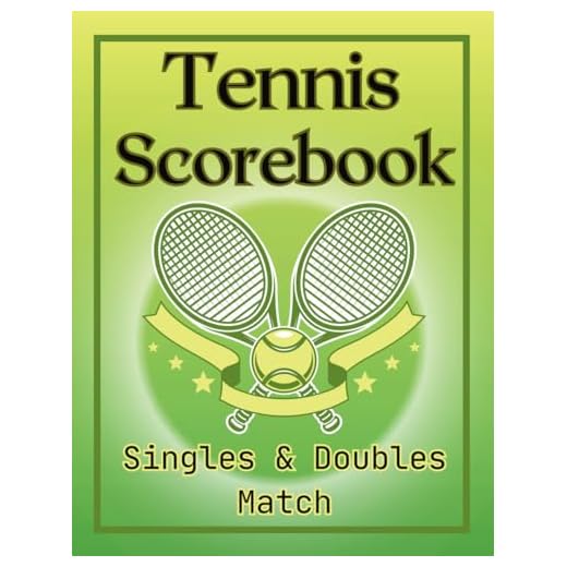 Tennis Scorebook Singles and Doubles Match: Score Sheets to Record Individual Player or Pairs Points in Each Set and Track Wins. Keeps all Game Points Organized.