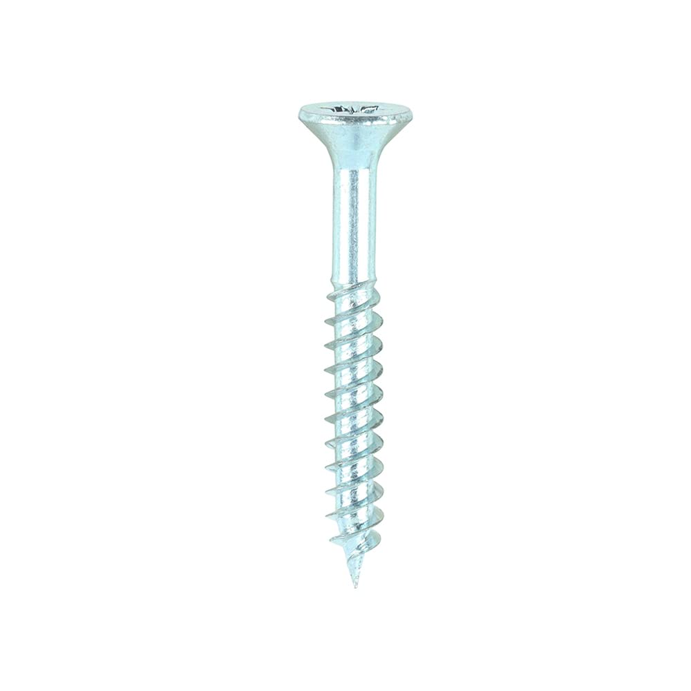 TIMCO Twin-Threaded Woodscrews - PZ - Double Countersunk - 7 x 1 1/4 - Zinc Plated - Box of 200 — image 1