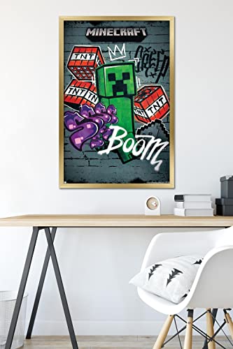 Poster Minecraft Creeper Do Not Enter pour porte de chambre - 6