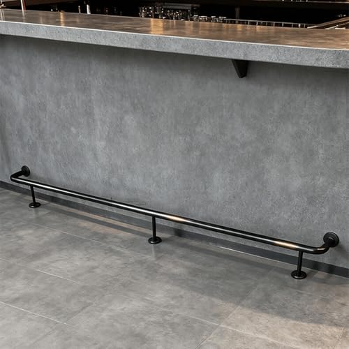 Barra de acero inoxidable elegante con acabados de soporte y conector 5