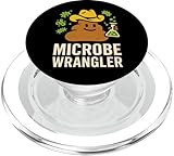 Mikrobiom Tester Darm Gesundheit Stuhl Probe Science Lab Poop PopSockets PopGrip für MagSafe