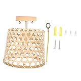 Suspension en bambou : convient pour la chambre à coucher, la chambre, la salle à manger, l'hôtel, le restaurant, le café et tout autre endroit où vous souhaitez une décoration lumineuse spéciale, luminaire suspendu