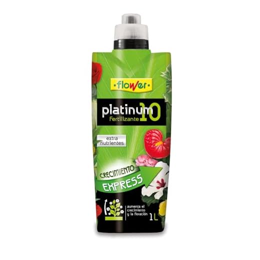 Flower - Fertilizante Líquido Platinum 10-1L | Bionutriente NPK 10-7-9 | Mejora Crecimiento y Desarrollo | Nutrición para Todo Tipo de Plantas | Crecimiento Express