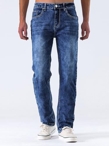 Jeans for Men Stretch Fit Skinny Retro Jeans High Waist Slim Fit Y2K Denim Pants Harajuku Hip Hop Trouser2