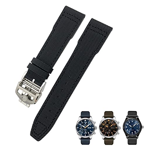 Bracelet montre nylon bleu 21mm, l'accessoire idéal de vos journées actives