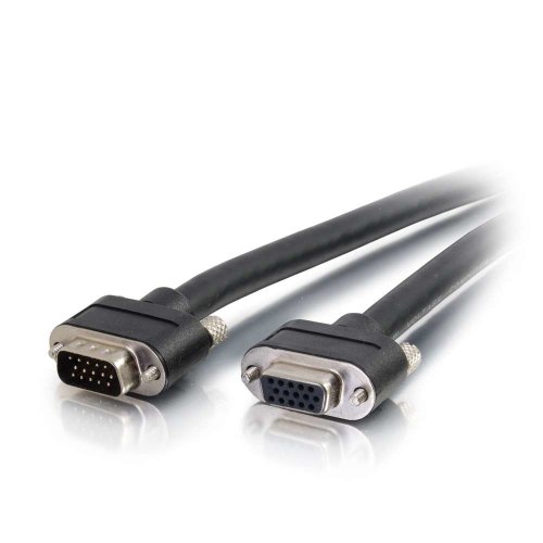 C2G 50243 Select VGA Video Extension Cable VGA Male to VGA Female, In-Wall CMG-Rated, Black (75 Feet, 22.86 Meters)