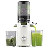 ACOQOOS Juicer Machines, Cold Press Juicer Whole Fruit and Vegetable with 5.3' Wider and Larger Feeding Chute (Capacity 1.8L), Easy to Clean...
