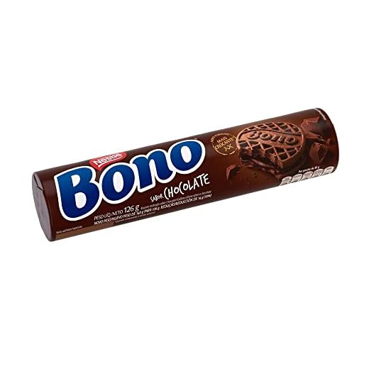 Bono Biscoito Recheado, Chocolate, 126g