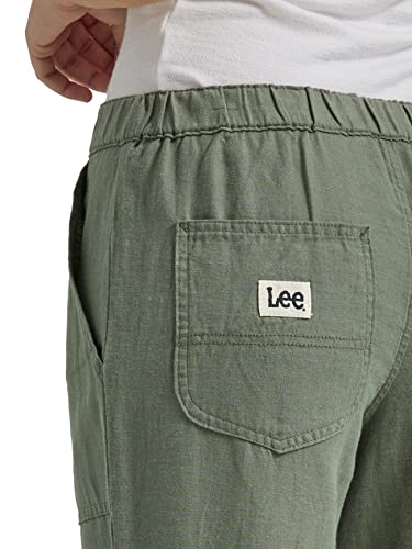 Lee Women's Ultra Lux Mid-Rise Pull-On Crop Capri Pant, Fort Green #TOP3
