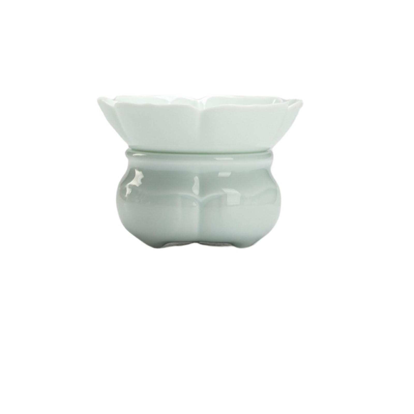Passoire à Thé en Céramique sans Résidus Filtre Porcelaine Blanche
