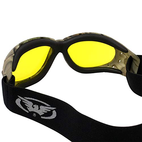 Image of Global Vision Eliminator Dirt Bike Padded Motorcycle Riding Goggles for Men and Women (Black Frame /Smoke Lens)