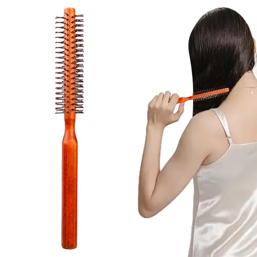 Fukamou Spazzola Rotonda Per Asciugatura, Spazzole Per Capelli Rotonde Con Setole In Nylon Per Donna, Mini Spazzola Per Barba Tonda Raffinata, Spazzola Per Capelli Antiscivolo Per Asciugatura,