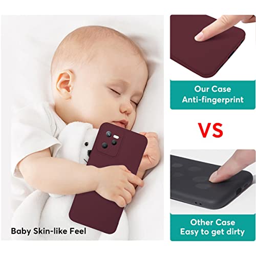Image of Jkobi Back Cover Case for Vivo Y21 2021 | Y21G (Inside Fiber Cloth | Smooth Matte Finish | Elegant Professional Look |Maroon)