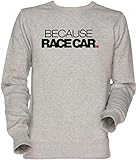70% Baumwolle 30% Polyester Vendax Because Race Car Herren Unisex Herren Damen Jumper Sweatshirt Grau Men\'s Women\'s Jumper Grey