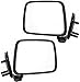 Manual Mirror compatible with Nissan Pickup 86-97 Right and Left Side Manual Folding Chrome