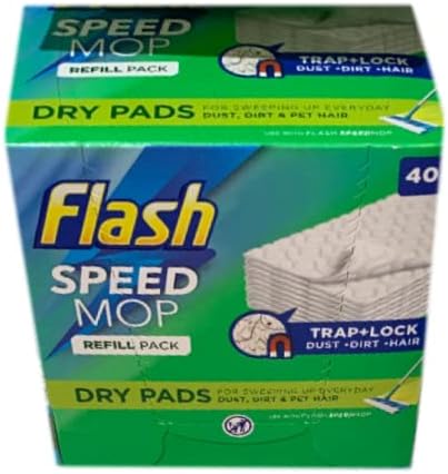 GabTon Rise Bundle | 24 Pack Flash Speed mop Hygiene Mop Refill Wet Cloths Refills Speed Simple | Flash Dry pads x 40