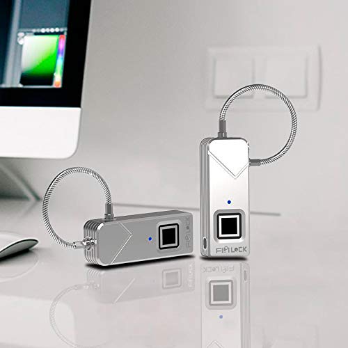 Cadeado Digital Biométrico Globalmix Caregamento USB GT014