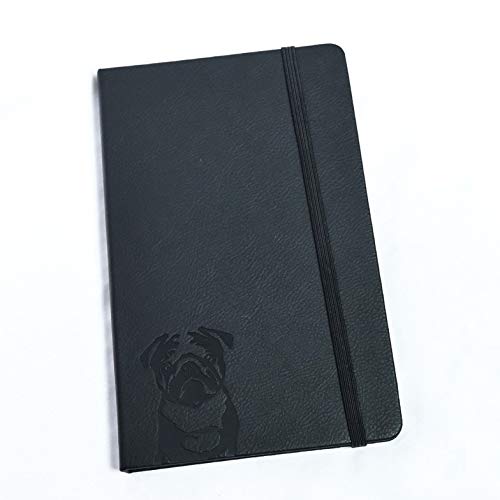 Carnet ou journal pour chien carlin pour noter vos idées au bureau