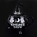 Vencer,Funny Coffee Mug,Witch Coffee Mugs,Goth Christmas Novelty Cup With lid,Witches Brew Cauldron Mug,The Nightmare Before X-mas Witches Brew Coffee Mug,VCM-002