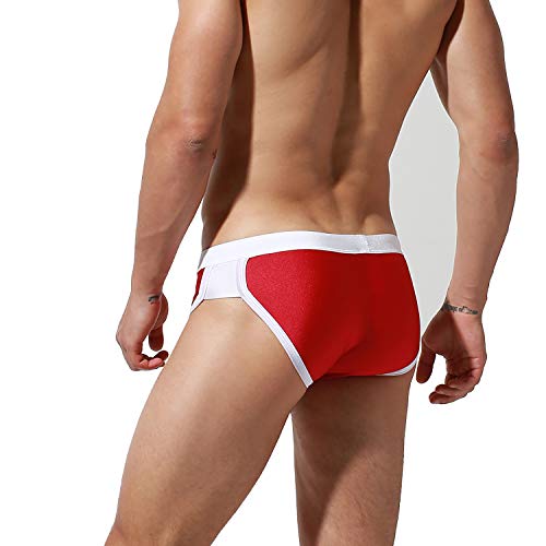 Men's Nylon Drawstrings Swimwear Replaceable Pad Pouch Swimsuit4