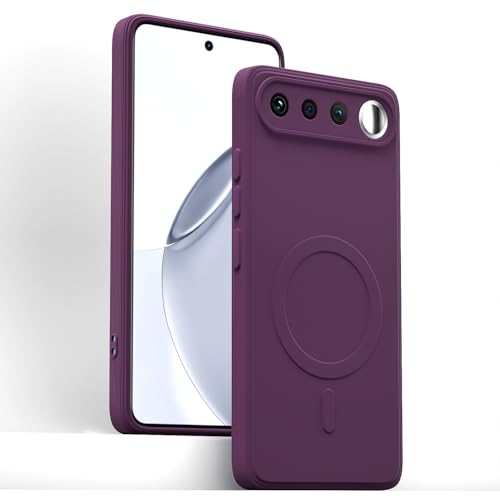 Image of Pikkme Back Cover for Realme 16 5G Soft Matte Silicone Mag-Safe Design (Mag-Safe Not Support) Camera Protection | Slim Fit Bumper Cover (Purple)