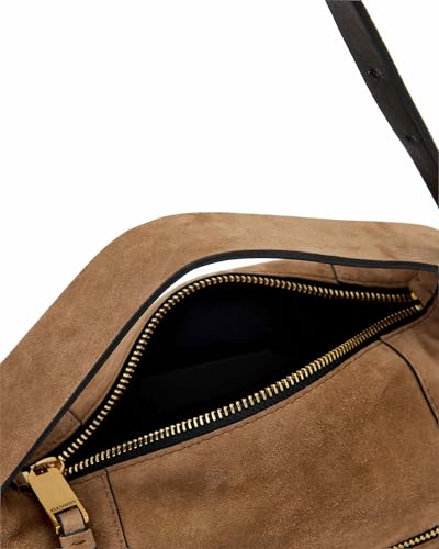 Image of AllSaints Vega Suede Grab Bag Biscuit Brown One Size