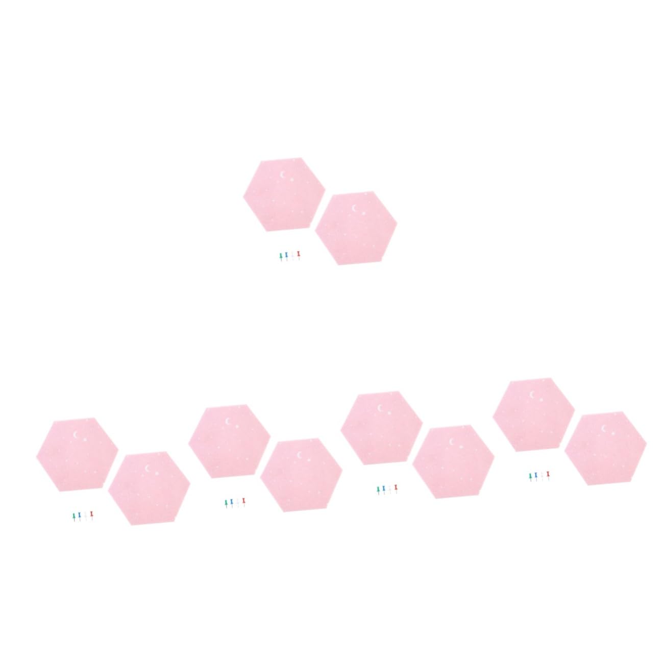 Panneaux muraux feutre hexagonaux tableau mémo décoratif cuisine et chambre