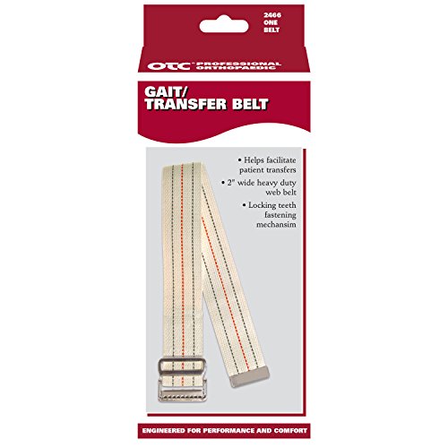 OTC Gait Transfer Belt Support Hold for Caregiver, White, 48 Inch - Thumbnail 4