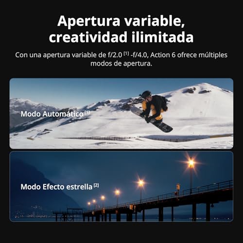 Miniatura 2 de Dji Osmo Action 6 Pack Estándar, Cámara De Acción Con Sensor Cuadrado De 1 1.1 Pulgadas, Apertura Variable, Batería De 4 Horas, Cámara De Acción 8k Ideal Para Capturar Momentos Emocionantes