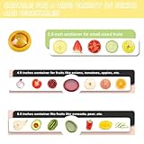 LINXIU Vegetable Fruit Storage Containers for Fridge Reusable Food Savers Lemon Keeper Refrigerator Vegetable Crisper Keeps Tomato Fresh 2 Pcs - Image 6