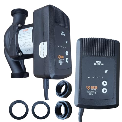 PAG Turbo GmbH® - Umwälzpumpe Zirkulationspumpe Hocheffizienz IBO MAGI H 25-120/180 Pumpe Klasse A