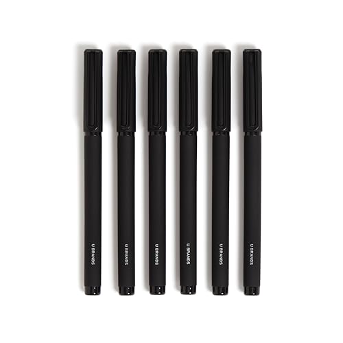 U Brands Matte Black Felt Tip Pens