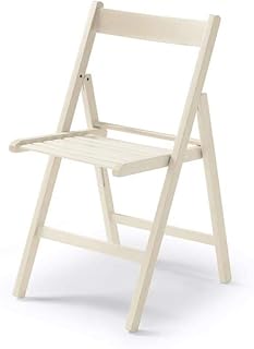 Silla Plegable Blanco Madera 42,5x47,5x79cm vh122849 122849