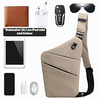 BIRDDIE Diebstahlsichere Crossbody Schultertasche Herren Damen Verstellbar – Ansicht 4