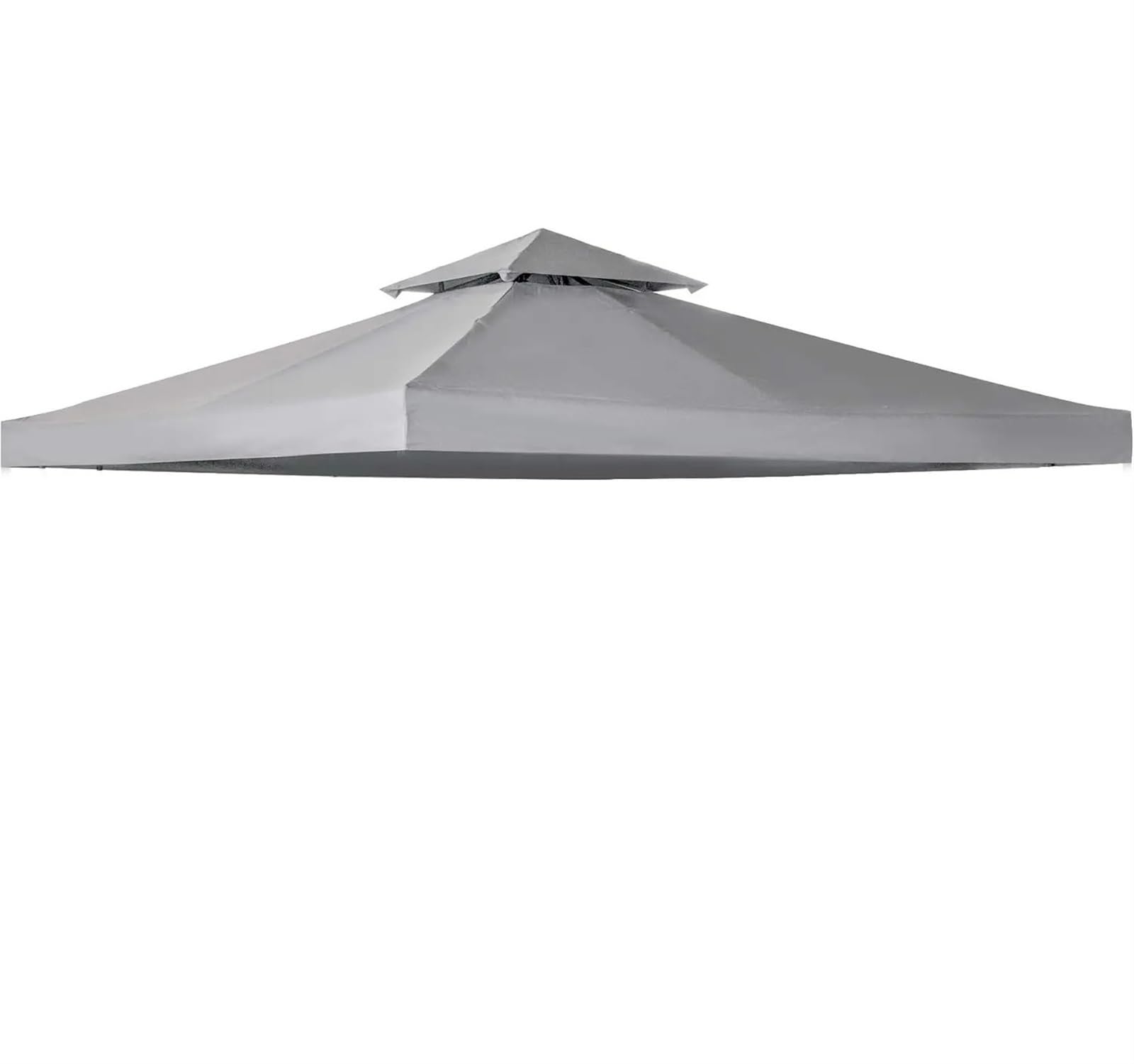 XPJYUA Gazebo Canopy Replacement Cover 9.8' x 9.8' Gazebo Replacement Canopy 2-Tier Top UV Cover for 9.84' x 9.84' Outdoor Gazebo(Light Gray)