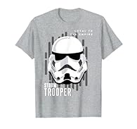 Officially Licensed Star Wars Apparel 18STRW00917A Lightweight, Classic fit, Double-needle sleeve and bottom hem