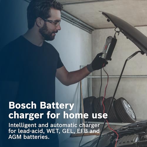 Image of Bosch C7 Intelligent and Automatic Battery Charger (12V-24V /7A) with AU Style Plug for Lead-Acid, Wet, Gel, EFB and AGM Batteries Used in Various Vehicles
